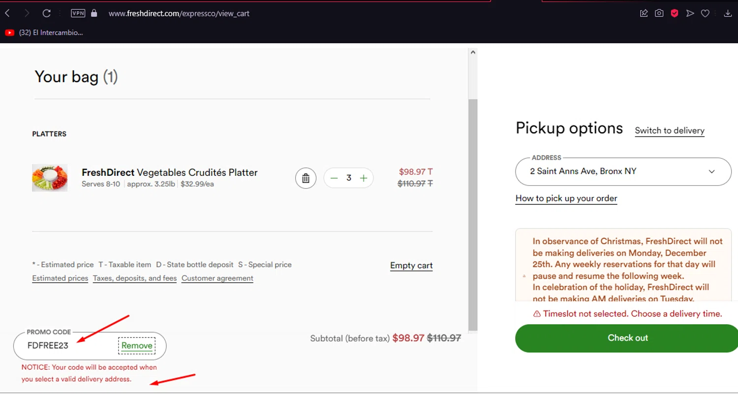 how to use FreshDirect coupons