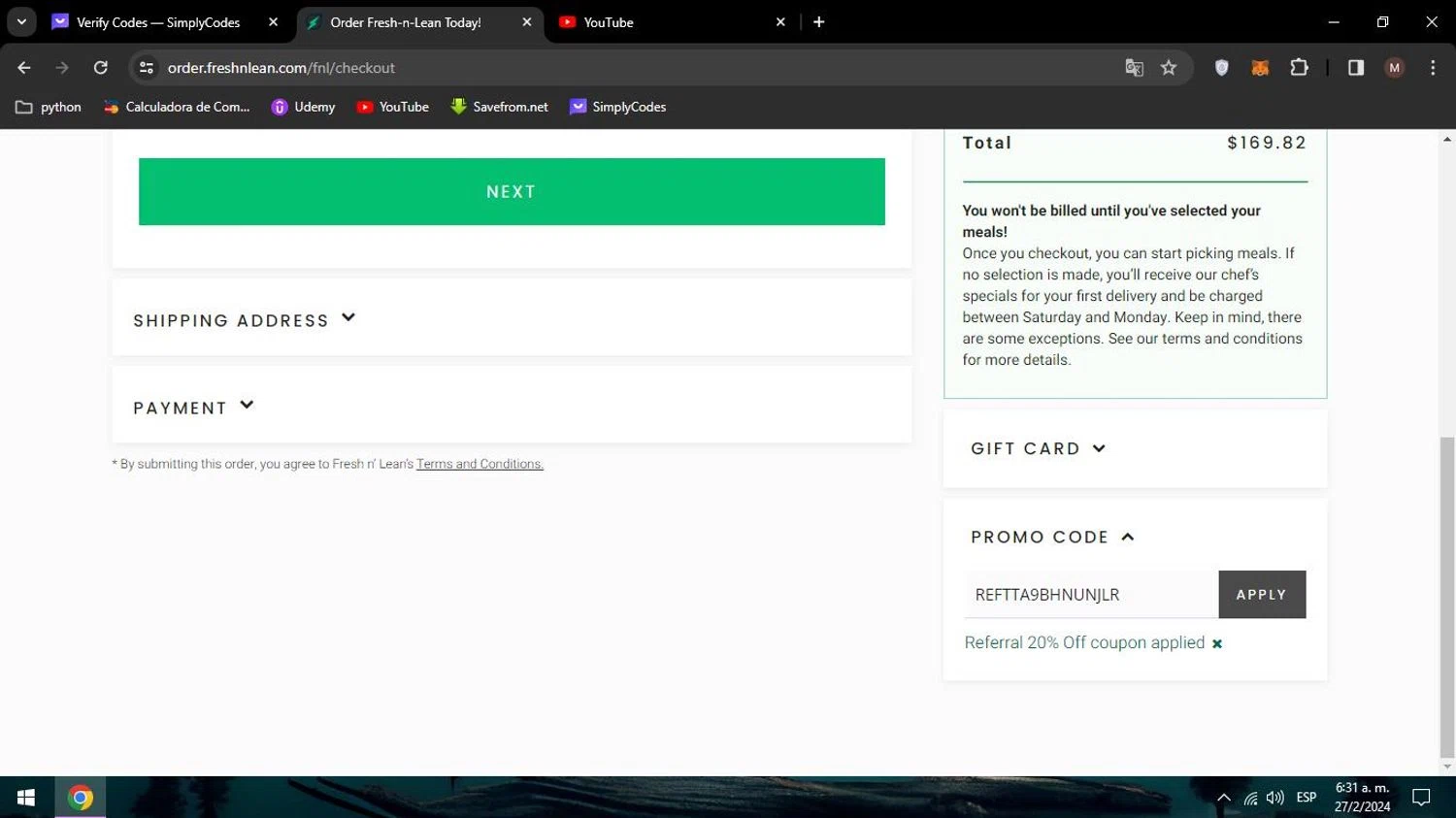 Fresh n' Lean Promo Codes 28 Off February 2024