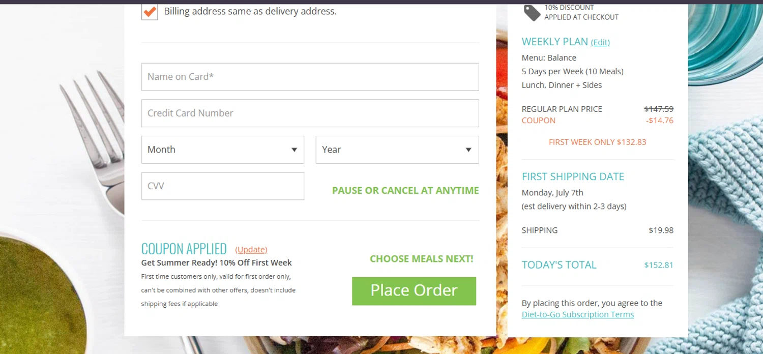 Freshology coupon code screenshot showing code SummerReady applied at Freshology checkout page. Uploaded by SimplyCodes community member ashe1986 on Jul 4, 2025