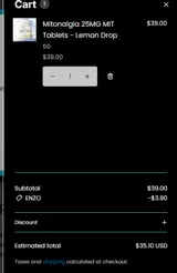 Fresh Pressed Labs coupon verification screenshot