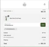 FATHERSDAY20 coupon verification screenshot