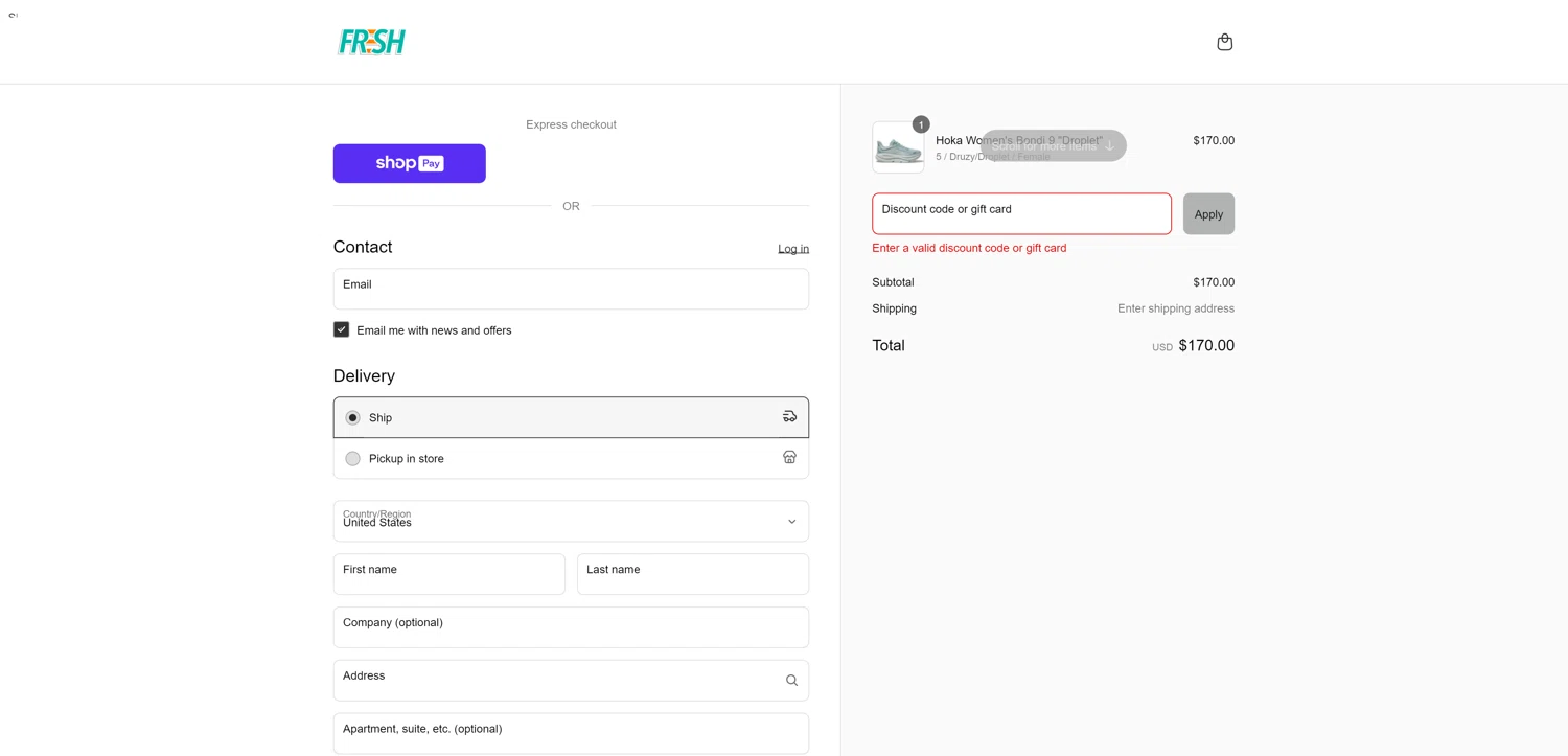 Fresh Rags discount code screenshot showing code SHOUTS30 applied at Fresh Rags checkout page. Uploaded by SimplyCodes community member CashSentinel5495 on Apr 27, 2025