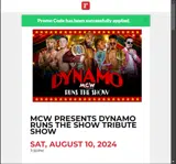 DYNAMO50 coupon verification screenshot