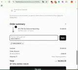 WELCOME10 coupon verification screenshot