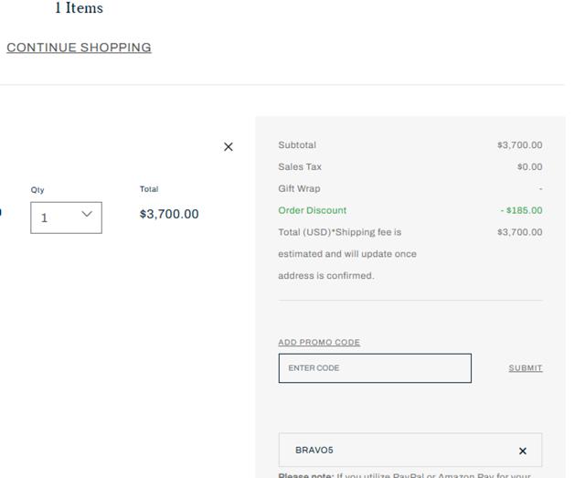 Frette checkout page showing Frette coupon code box | Screenshot taken by SimplyCodes community member on Sep 23, 2025