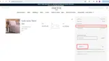 Frette coupon verification screenshot