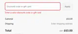 SAVE10 coupon verification screenshot
