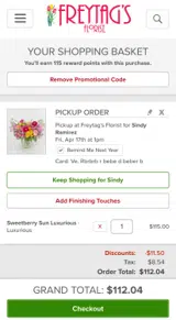 WELCOME10 coupon verification screenshot