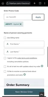 AB1977 coupon verification screenshot