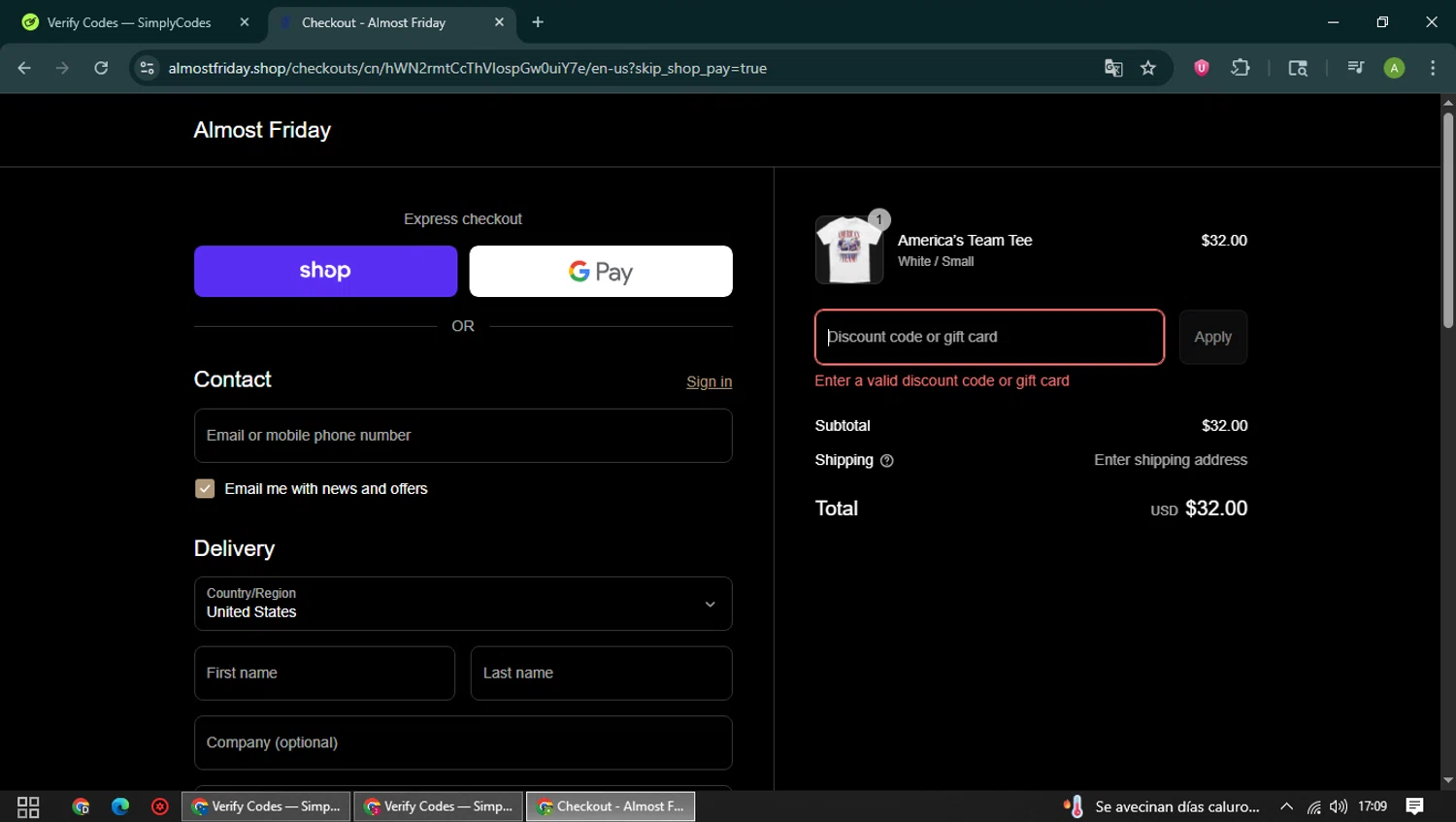 Friday Beers discount code screenshot showing code WELCOME15 applied at Friday Beers checkout page. Uploaded by SimplyCodes community member SwiftFox3743 on Sep 11, 2025
