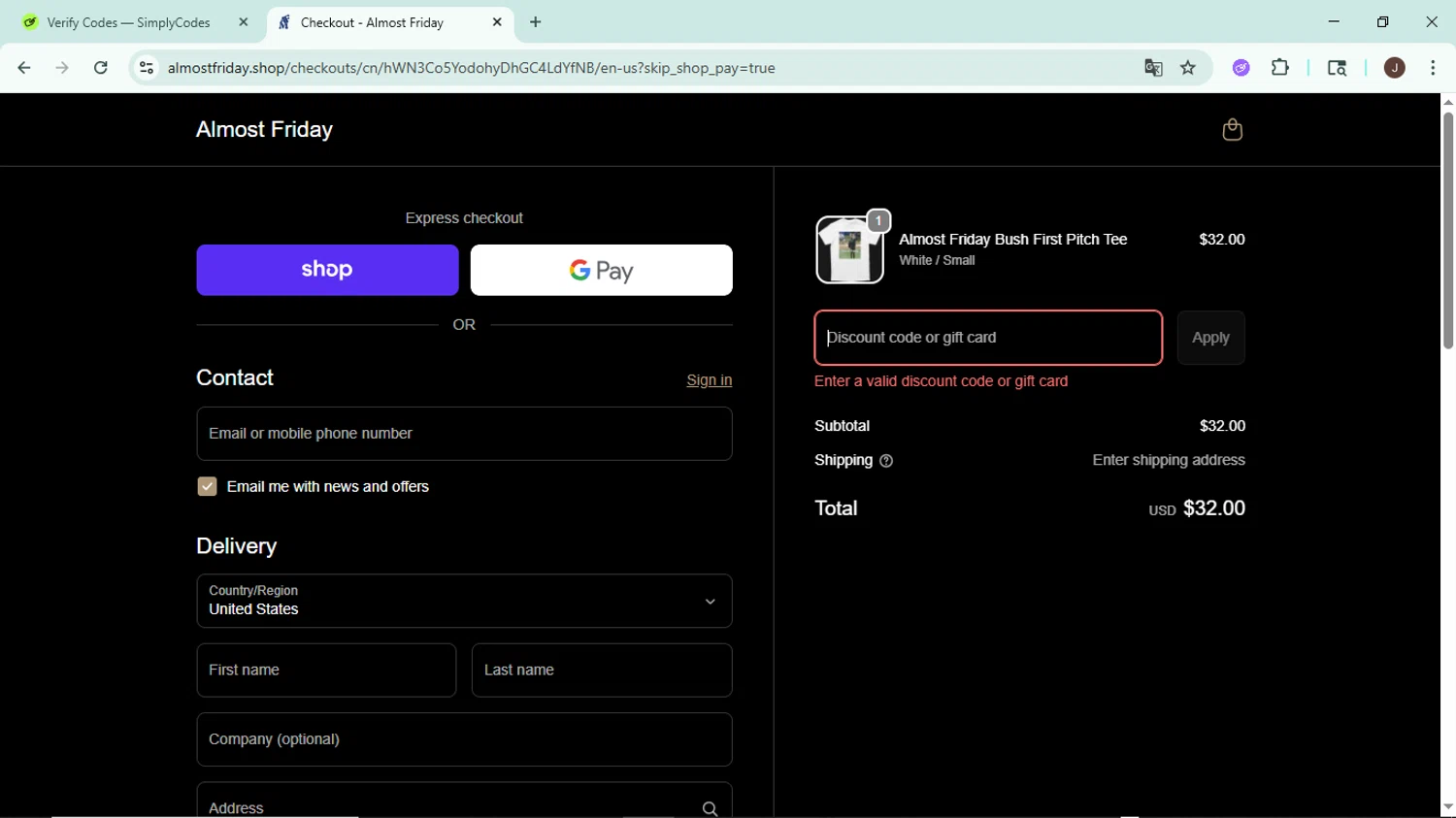Friday Beers discount code screenshot showing code DAILYFRIDAY20 applied at Friday Beers checkout page. Uploaded by SimplyCodes community member LegendaryAce8627 on Sep 20, 2025