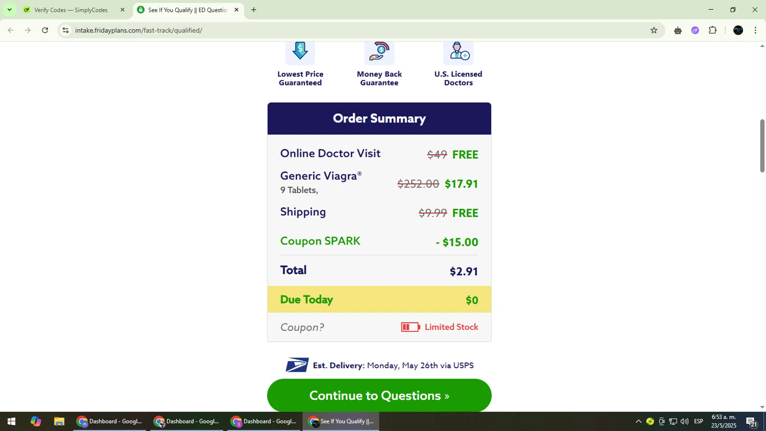 Friday Plans coupon code screenshot showing code SPARK applied at Friday Plans checkout page. Uploaded by SimplyCodes community member CarmenVGR on May 23, 2025