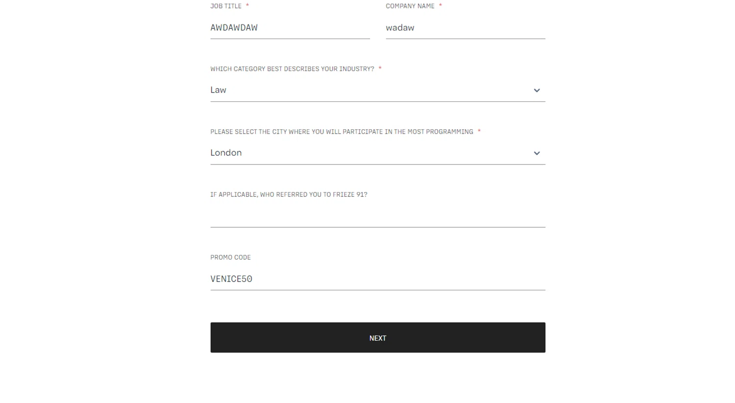 Frieze checkout page showing Frieze discount code box | Screenshot taken by SimplyCodes community member on Feb 28, 2024