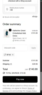 bf40 coupon verification screenshot