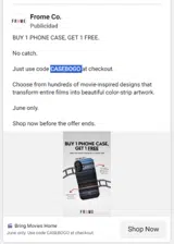 CASEBOGO coupon verification screenshot