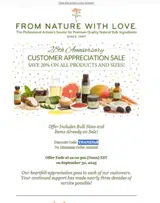 From Nature With Love coupon verification screenshot