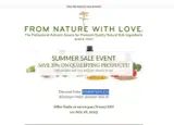 From Nature With Love coupon verification screenshot