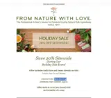 From Nature With Love coupon verification screenshot