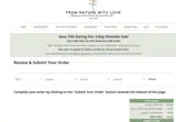 From Nature With Love coupon verification screenshot