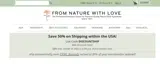 From Nature With Love coupon verification screenshot