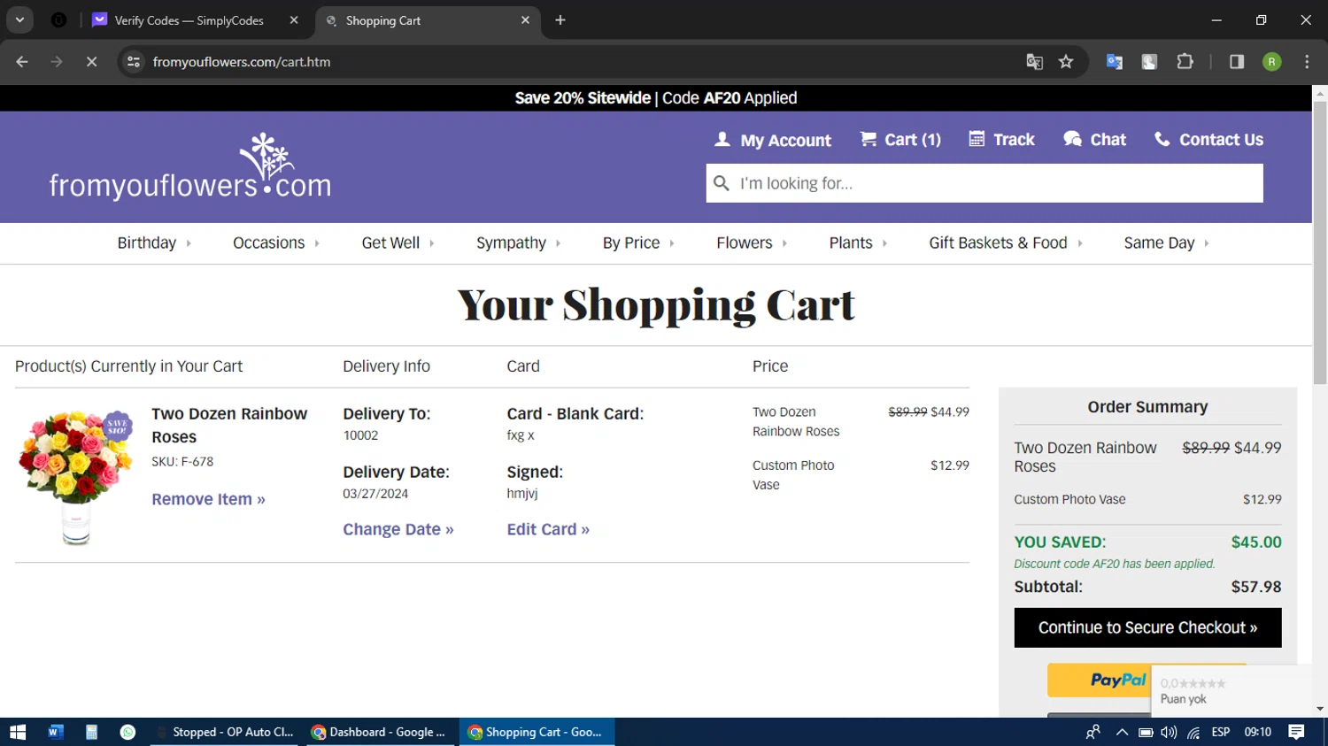 From You Flowers Promo Codes 20 Off March 2024