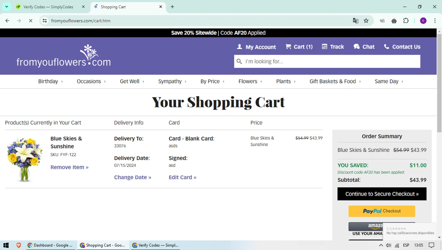 From You Flowers Promo Codes 20 Off July 2024