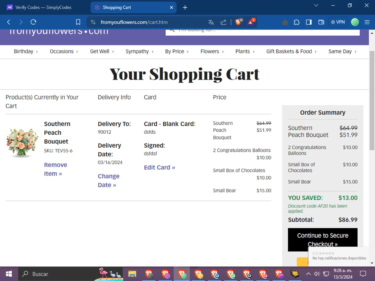 From You Flowers Promo Codes 20 Off March 2024