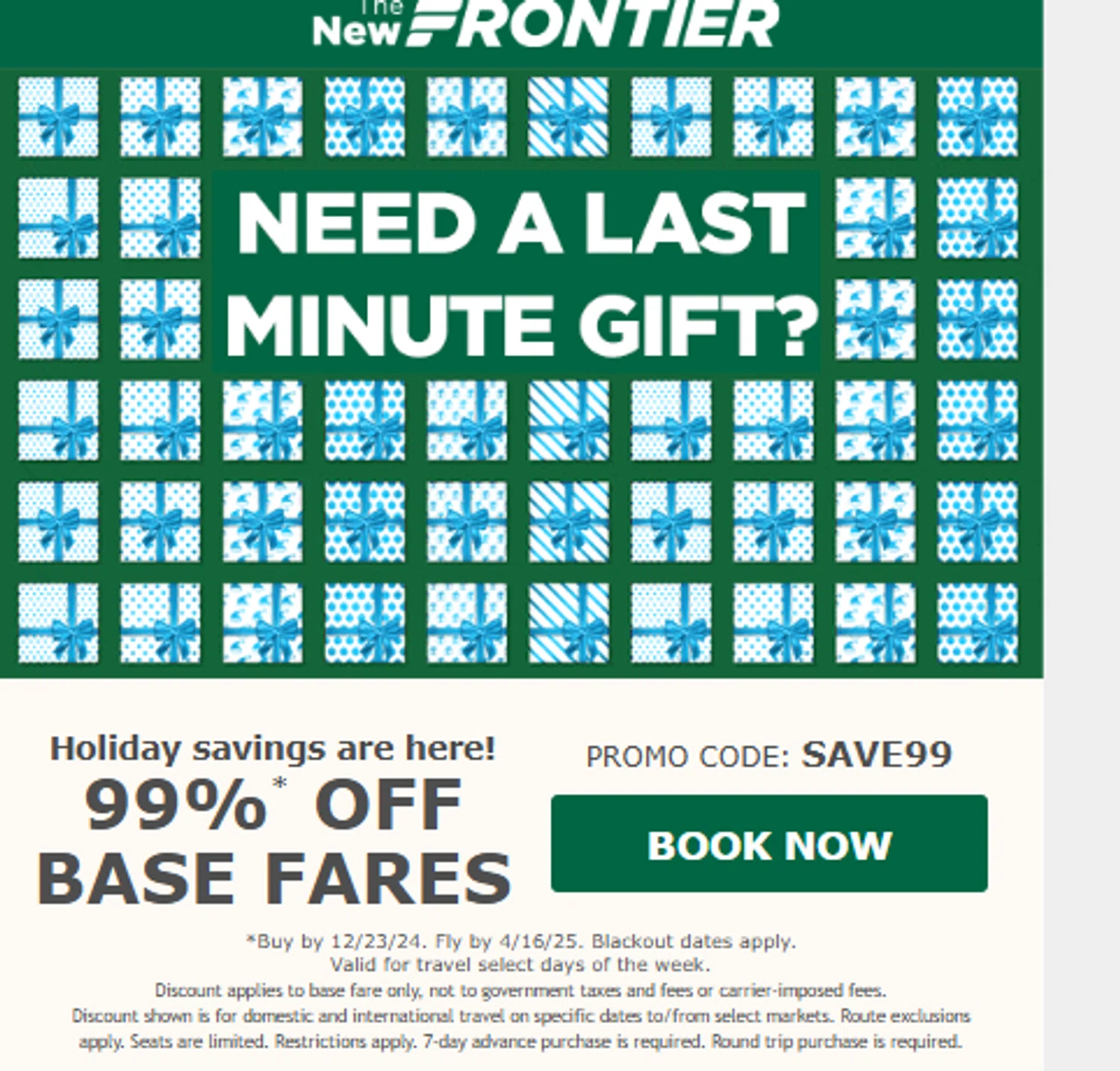 Frontier baggage promo code online