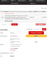 WELCOME10 coupon verification screenshot