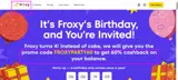 FROXYPARTY60 coupon verification screenshot