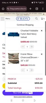 Prebf24 coupon verification screenshot