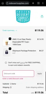 sitewide20 coupon verification screenshot