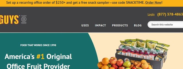 FruitGuys checkout page showing FruitGuys promo code box | Screenshot taken by SimplyCodes community member on May 27, 2025