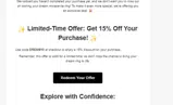 DREAM15 coupon verification screenshot