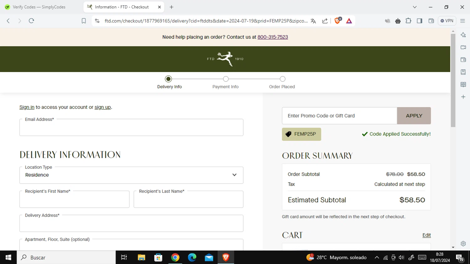 FTD Coupon Codes 10 Off Promo Codes in August 2024 SimplyCodes