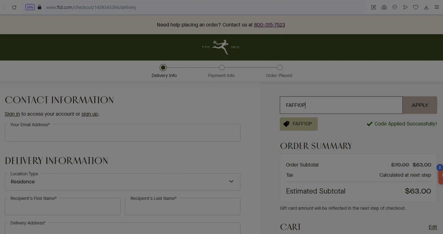 FTD Coupon Codes 10 Off August 2024