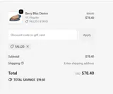 FALL20 coupon verification screenshot