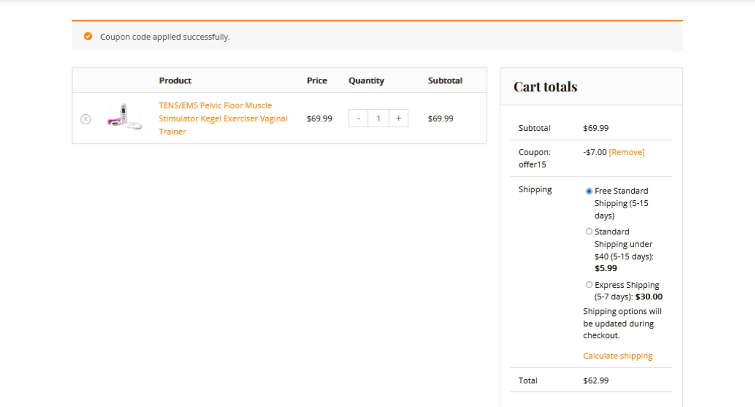 FullBodyRelax checkout page showing FullBodyRelax promo code box | Screenshot taken by SimplyCodes community member on Jun 9, 2025