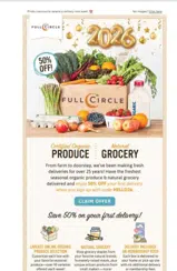 Full Circle Farms coupon verification screenshot