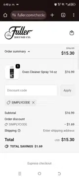SIMPLYCODE coupon verification screenshot