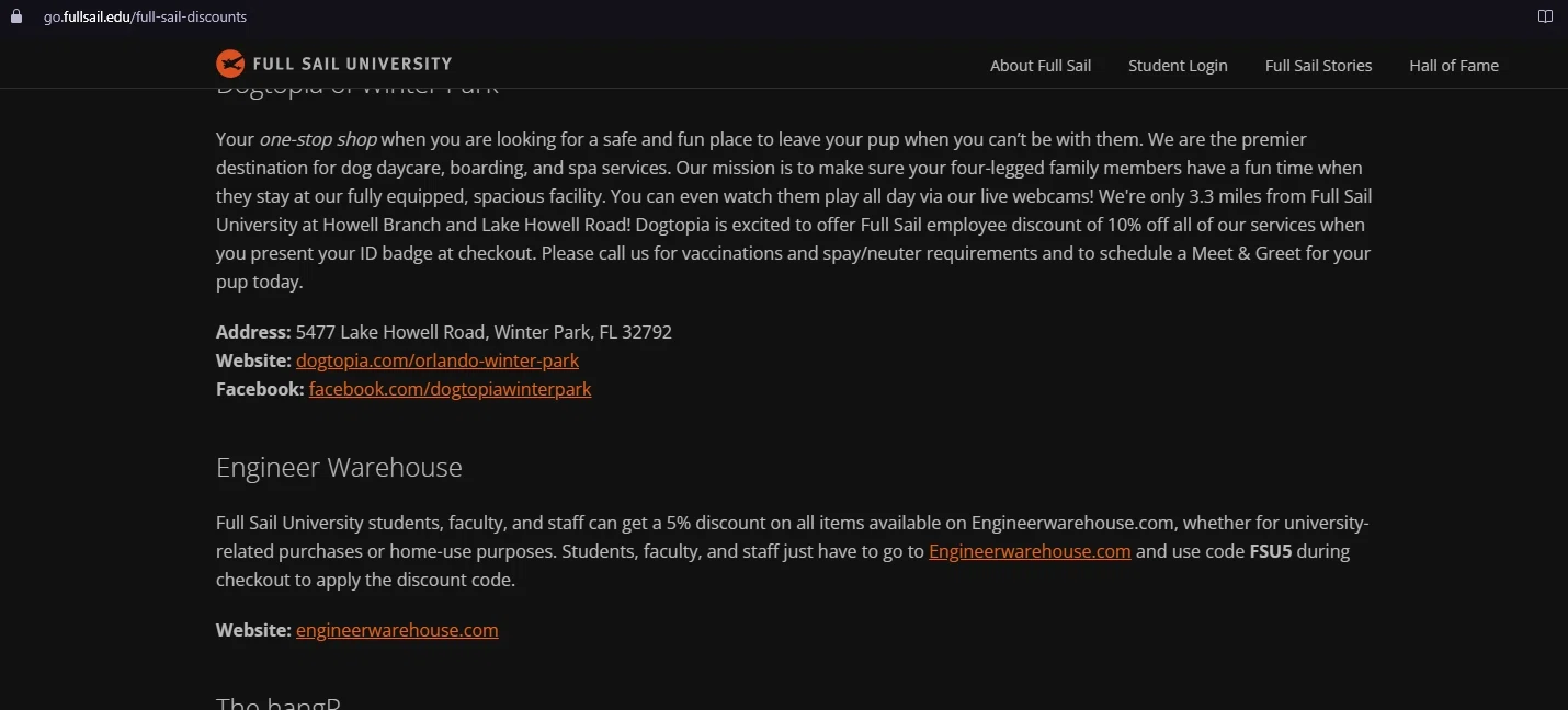how to use Full Sail University coupons