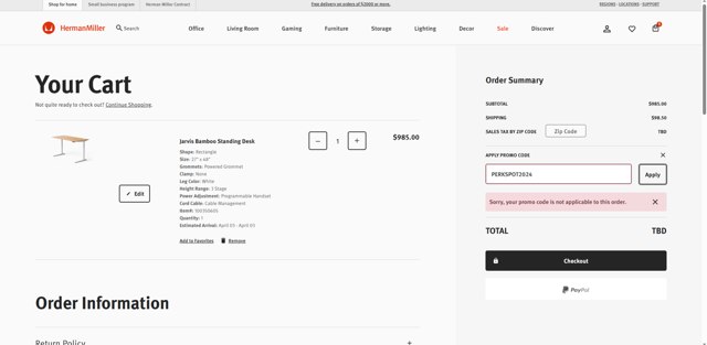Fully checkout page showing Fully promo code box | Screenshot taken by SimplyCodes community member on Mar 28, 2025
