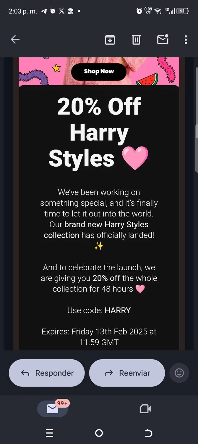 Fun Cases discount code screenshot showing code HARRY applied at Fun Cases checkout page. Uploaded by SimplyCodes community member kellymoreno on Feb 11, 2026
