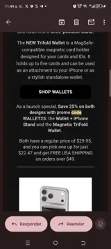 WALLET25 coupon verification screenshot