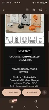 RETRACTABLE20 coupon verification screenshot