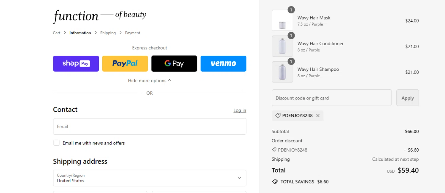 Function of Beauty Promo Codes 20 Off May 2024