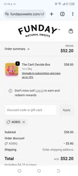 ADBIQ coupon verification screenshot
