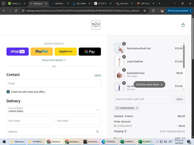 Funjet checkout page showing Funjet promo code box | Screenshot taken by SimplyCodes community member on Apr 6, 2025
