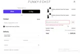 Funky Chef coupon verification screenshot