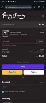 FALLCLOSEOUT coupon verification screenshot